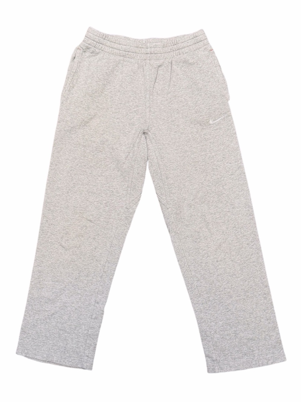 Nike Kids Light Gray Fleece Joggers with Swoosh - Picture 2 of 6
